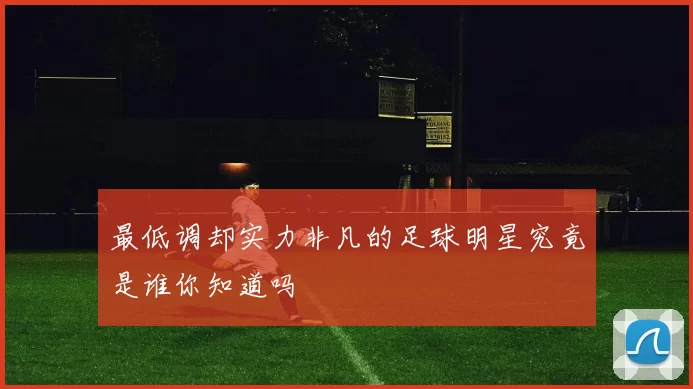 最低调却实力非凡的足球明星究竟是谁你知道吗